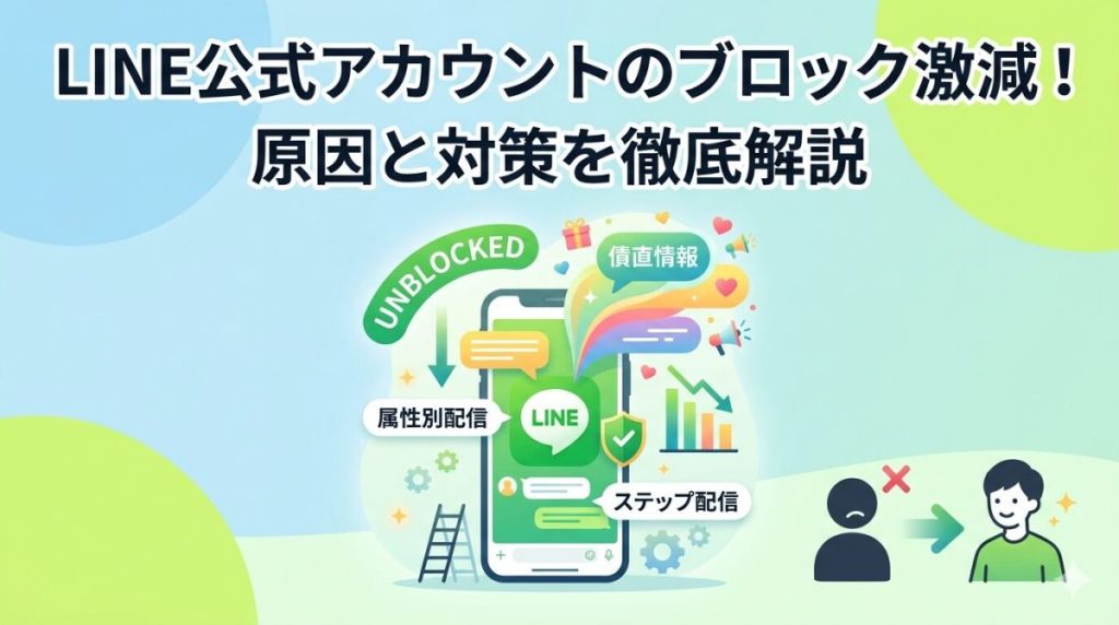 「またブロック…」から卒業！LINE公式アカウントのブロックが増える原因は？解除を防ぐ活用術