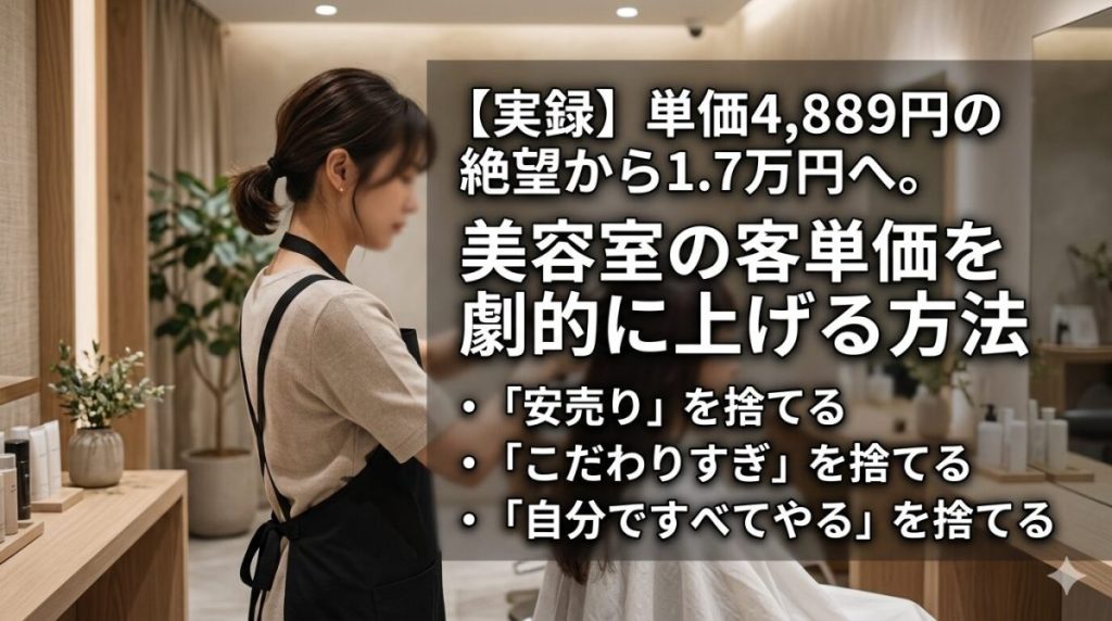 美容室の客単価を上げる方法_単価アップ成功事例